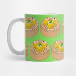 Dim Sum Funky Hong Kong Street Food Bright Lime Green - Pop Art Mug